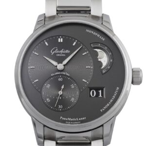 グラスヒュッテオリジナル - パノマティック ルナ | GLASHUTTE ORIGINAL | 1-90-02-43-32 | SS グレー文字盤 自動巻き ブレスレット | 委託品 | 未使用品