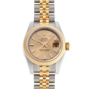 ロレックス - オイスター パーペチュアル デイトジャスト | ROLEX | 179173 | YG&SS シャンパン文字盤 自動巻き ブレスレット | 中古