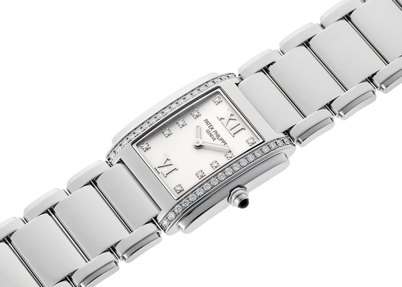 パテックフィリップ - Twenty-4 | PATEK PHILIPPE | 4910/10A-011 | SS 白文字盤 クォーツ ブレスレット | 中古