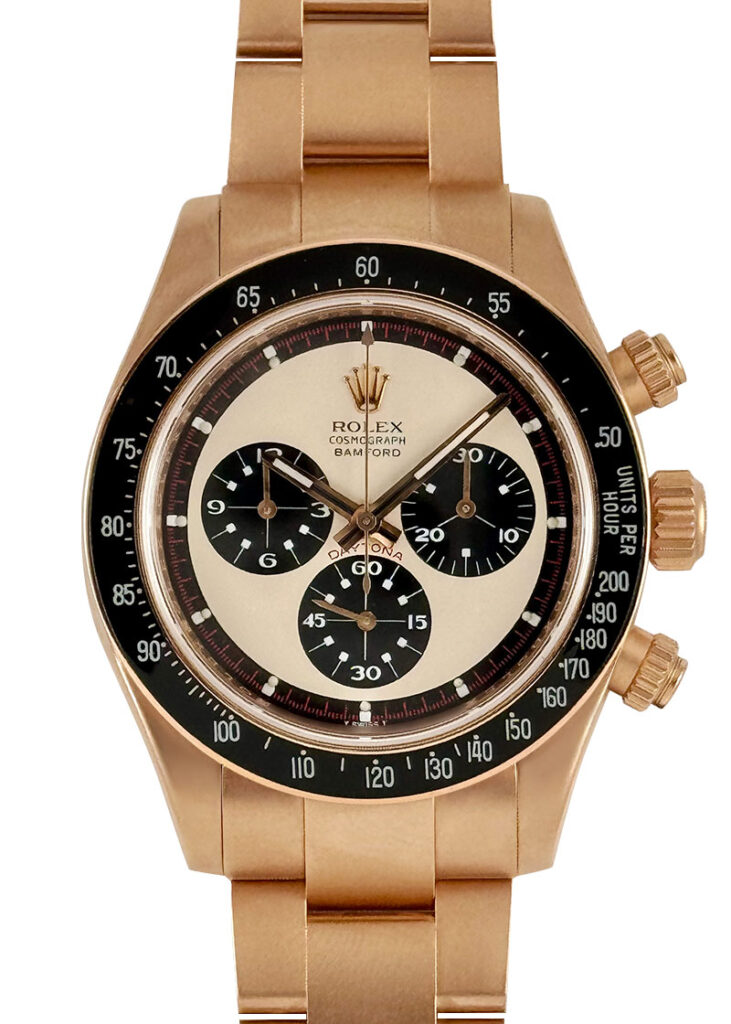 ロレックス - BAMFORD ヘリテージ デイトナ ポールニューマン | ROLEX | RG エキゾチック文字盤 自動巻き ブレスレット | 委託品 | 中古