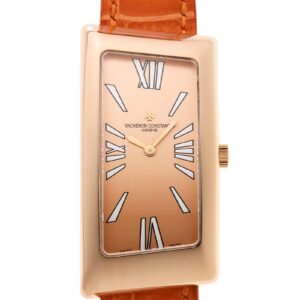 ヴァシュロンコンスタンタン - アシメトリカル グランカーブ | VACHERON CONSTANTIN | 25010/OOOR-9121 | RG ピンク文字盤 クォーツ レザー | 中古