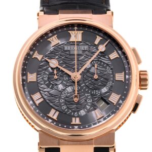 ブレゲ - マリーン クロノグラフ | BREGUET | 5527BR/G3/9WV | RG グレー文字盤 自動巻き レザー | 中古