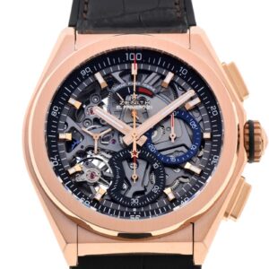 ゼニス - デファイ エルプリメロ 21 | ZENITH | 18.9000.9004/71.R585 | RG スケルトン文字盤 自動巻き ラバーアリゲーター | 中古