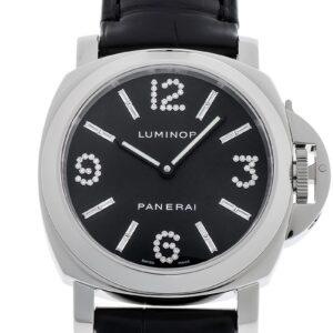 オフィチーネパネライ - ルミノール ベース ダイヤモンドコレクション | OFFICINE PANERAI | PAM00030 | SS 黒文字盤 手巻き レザー | 中古