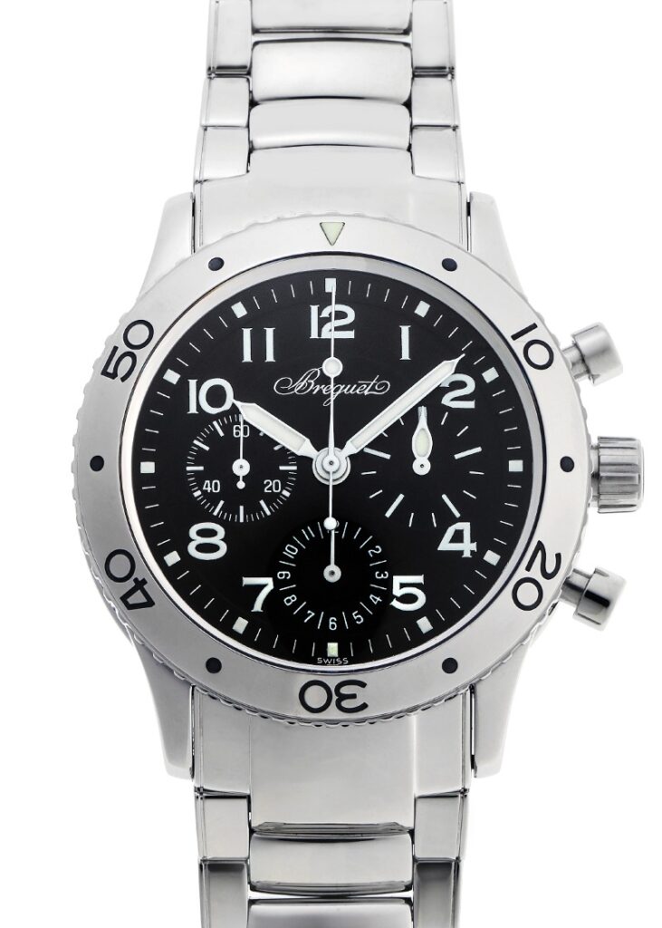 ブレゲ - アエロナバル | BREGUET | 3800ST/92/SW9 | SS 黒文字盤 自動巻き ブレスレット | 中古