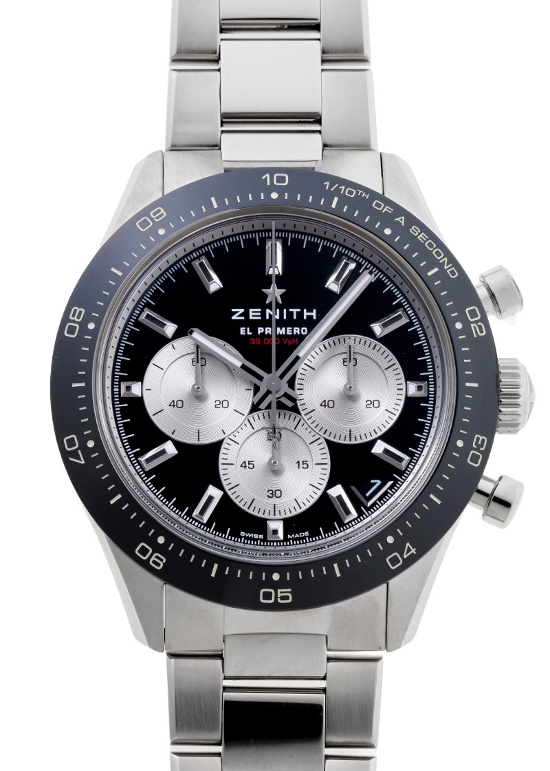 ゼニス - クロノマスター スポーツ リミテッドエディション | ZENITH | 03.3101.3600/21.M3100 | SS 黒文字盤 自動巻き ブレスレット | 中古