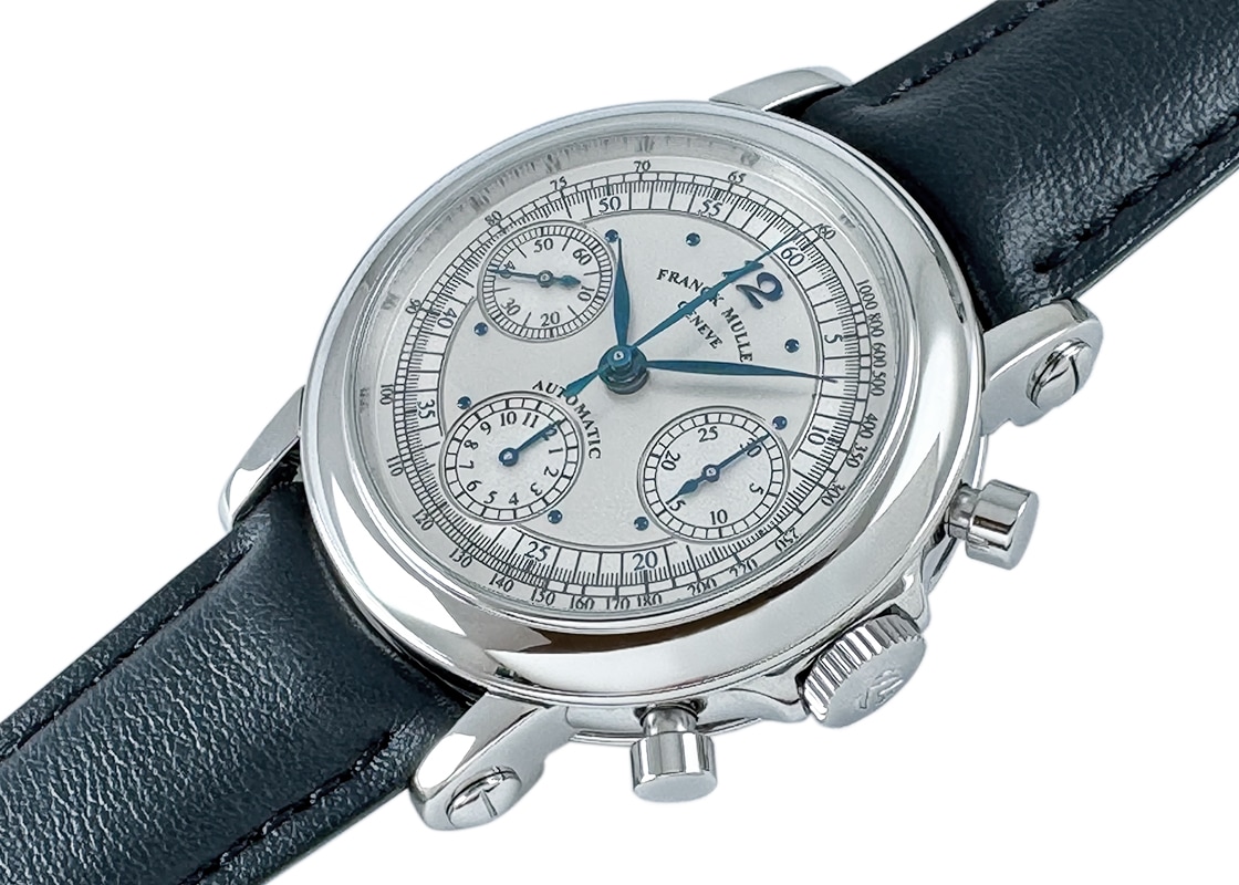フランクミュラー - ラウンド クロノグラフ | FRANCK MULLER | 7000CC | SS シルバー文字盤 自動巻き レザー | 委託品 | 中古