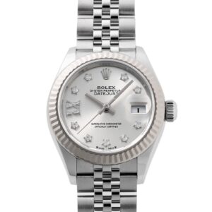 ロレックス - オイスター パーペチュアル デイトジャスト IXダイヤ スターダイヤ | ROLEX | 279174G | WG&SS シルバー文字盤 自動巻き ブレスレット | 中古