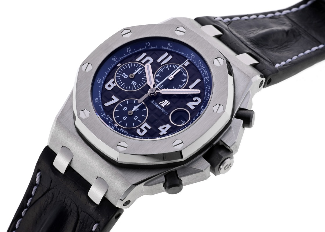 オーデマピゲ - ロイヤルオーク オフショア クロノグラフ | AUDEMARS PIGUET | 26470ST.OO.A028CR.01.A | SS 黒文字盤 自動巻き レザー | 中古
