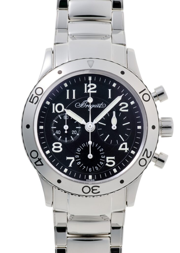 ブレゲ - アエロナバル | BREGUET | 3800ST/92/SW9 | SS 黒文字盤 自動巻き ブレスレット | 中古
