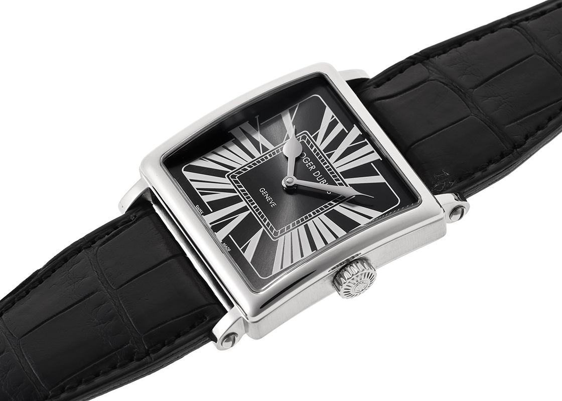 ロジェデュブイ - ゴールデンスクエア | ROGER DUBUIS | G37-14-20-00/0ER00/B | WG 黒文字盤 自動巻き レザー | 中古