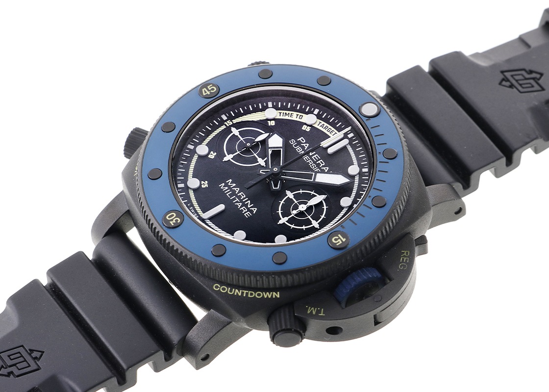 オフィチーネパネライ - サブマーシブル フォルツスペシャリ | OFFICINE PANERAI | PAM02239 | DLC 黒文字盤 自動巻き ラバー | 未使用品