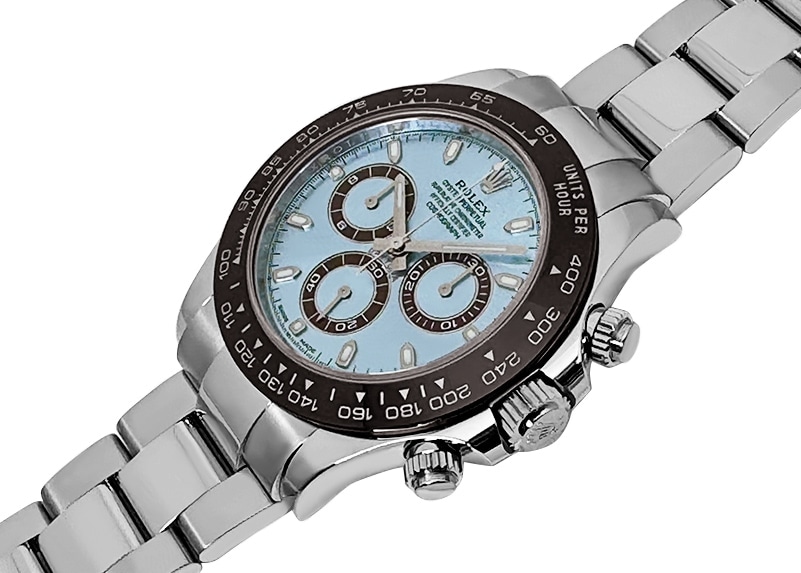 ロレックス - オイスター パーペチュアル コスモグラフ デイトナ | ROLEX | 116506 | PT アイスブルー文字盤 自動巻き ブレスレット | 中古