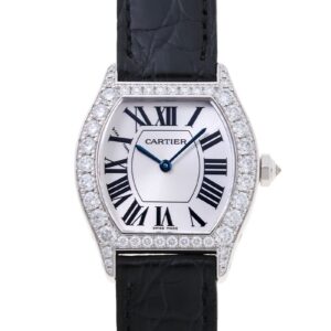 カルティエ - トーチュ SM ベゼルダイヤ | CARTIER | WA507231 | WG シルバー文字盤 手巻き レザー | 中古