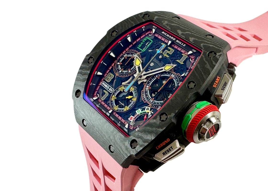 リシャールミル - オートマティック スプリットセコンド クロノグラフ | RICHARD MILLE | RM65-01 | カーボン/TPT スケルトン文字盤 自動巻き ラバー | 委託品 | 中古