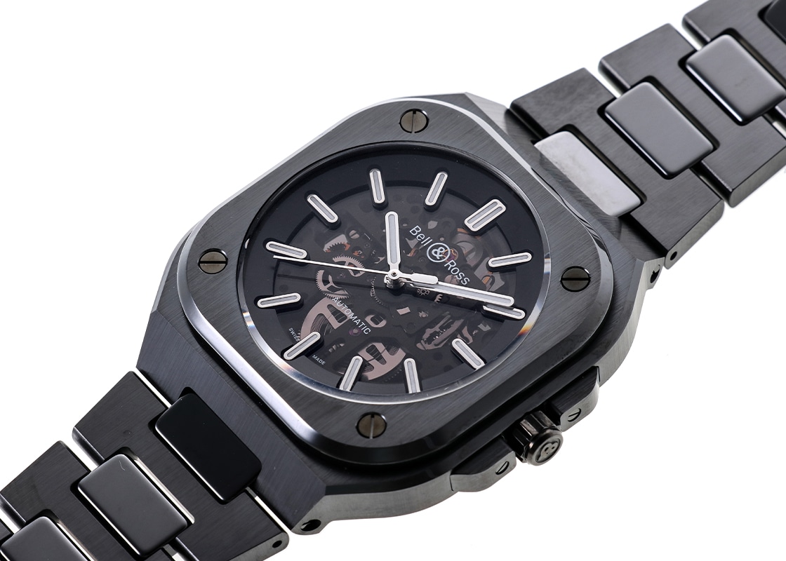 ベル&ロス - BR05 | BELL&ROSS | BR05A-BL-SK-CE/SCE | スケルトン文字盤 自動巻き ブレスレット | 未使用品
