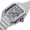 カルティエ - サントス ドゥ カルティエ デュアルタイムゾーン | CARTIER | WSSA0076 | SS グレー文字盤 自動巻き ブレスレット | 中古