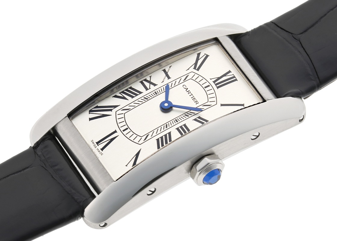 カルティエ - タンクアメリカン SM | CARTIER | WSTA0082 | SS シルバー文字盤 クォーツ レザー | 中古