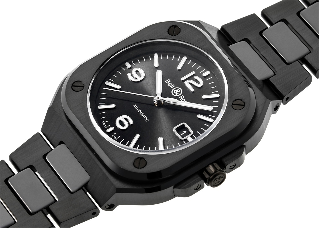 ベル&ロス - BR05 | BELL&ROSS | BR05A-BL-CE/SCE | CE 黒文字盤 自動巻き ブレスレット | 未使用品