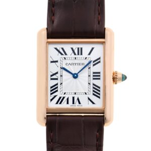 カルティエ - タンク ルイ カルティエ LM | CARTIER | WGTA0011 | PG シルバー文字盤 手巻き レザー | 中古