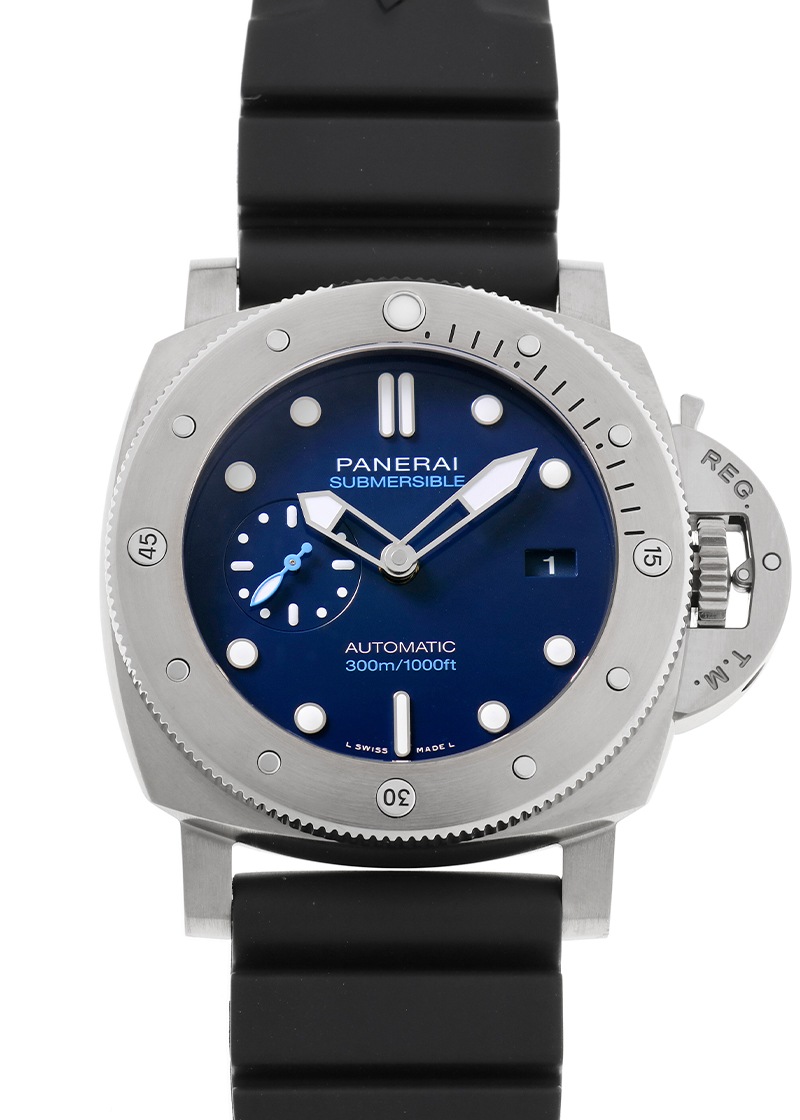 オフィチーネパネライ - サブマーシブル | OFFICINE PANERAI | PAM00692 | BMG-Tech ブルー文字盤 自動巻き ラバー | 中古