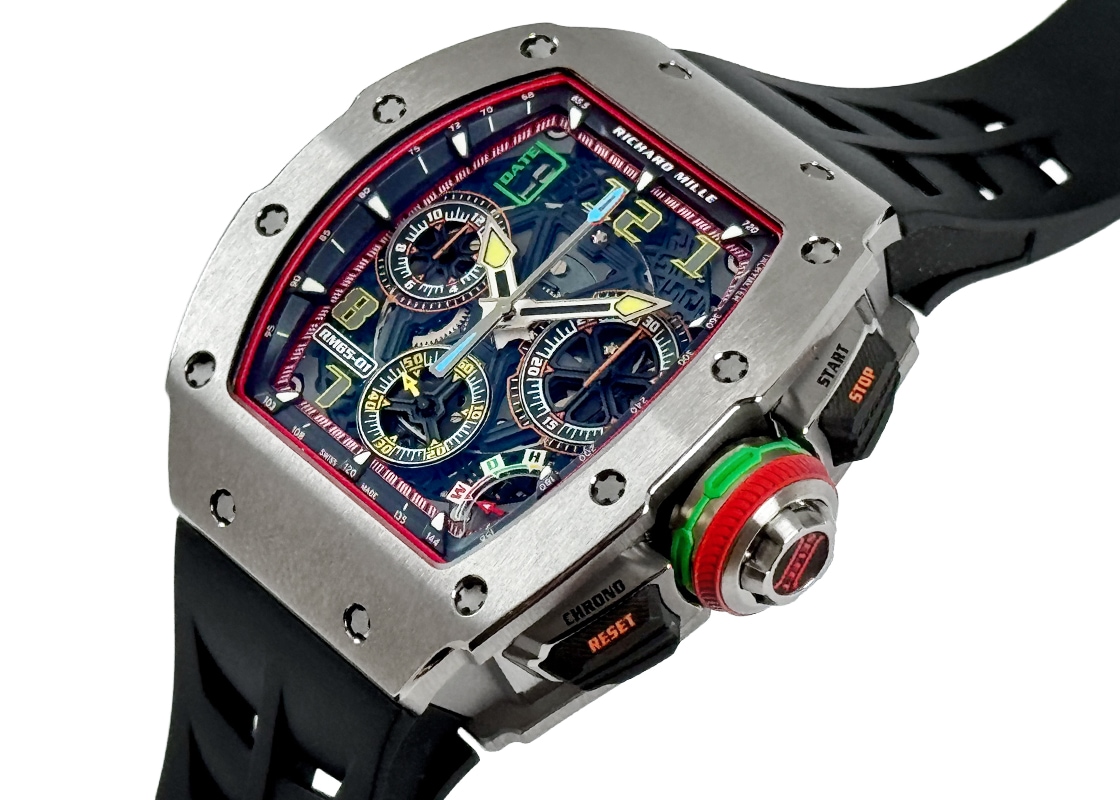 リシャールミル - オートマティック スプリットセコンド クロノグラフ | RICHARD MILLE | RM65-01 | TI スケルトン文字盤 自動巻き ラバー | 中古