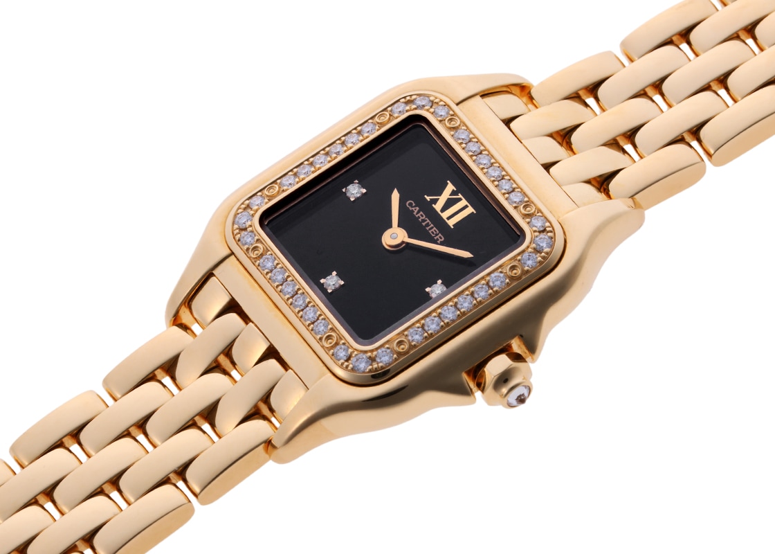 カルティエ - パンテール ドゥ カルティエ SM | CARTIER | WJPN0053 | YG 黒文字盤 クォーツ ブレスレット | 未使用品