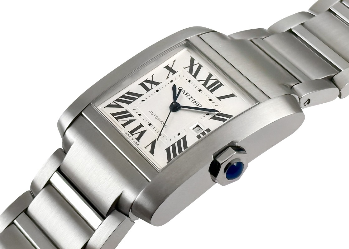カルティエ - タンクフランセーズ LM | CARTIER | WSTA0067 | SS シルバー文字盤 自動巻き ブレスレット | 中古
