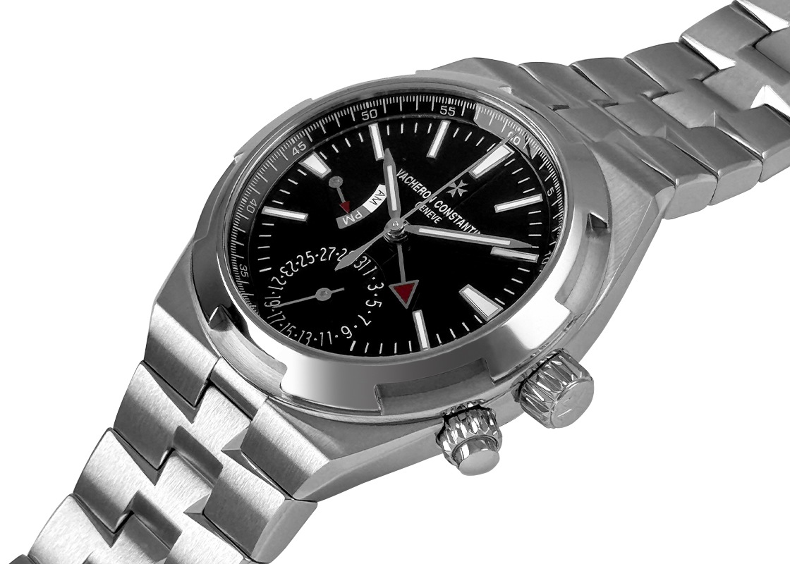 ヴァシュロンコンスタンタン - オーヴァーシーズ デュアルタイム | VACHERON CONSTANTIN | 7900V/110A-B546 | SS 黒文字盤 自動巻き ブレスレット | 委託品