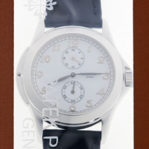 パテックフィリップ - カラトラバ トラベルタイム | PATEK PHILIPPE | 5134G-001 | WG 白文字盤 手巻き レザー | レストア