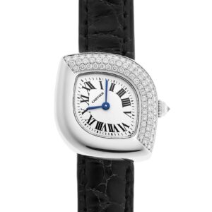 カルティエ - ナベット ダイヤ | CARTIER | WA601251 | WG シルバー文字盤 クォーツ レザー | 中古