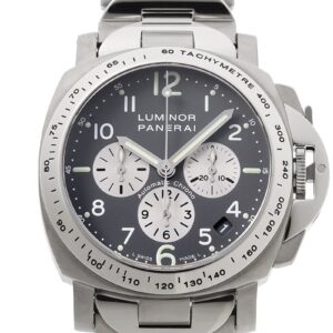 オフィチーネパネライ - ルミノール クロノグラフ | OFFICINE PANERAI | PAM00122 | TI&SS グレー文字盤 自動巻き ブレスレット | 中古