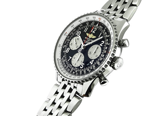ブライトリング- ナビタイマー01 | BREITLING | A022B02NP(AB0120) | SS 黒&シルバー文字盤 自動巻き ブレスレット | 中古 |