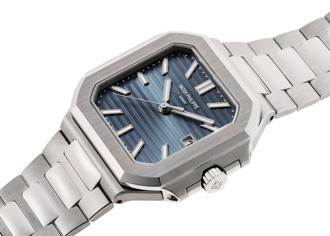 パテックフィリップ - キュビタス | PATEK PHILIPPE | 7128/1G-001 | WG ブルー文字盤 自動巻き ブレスレット