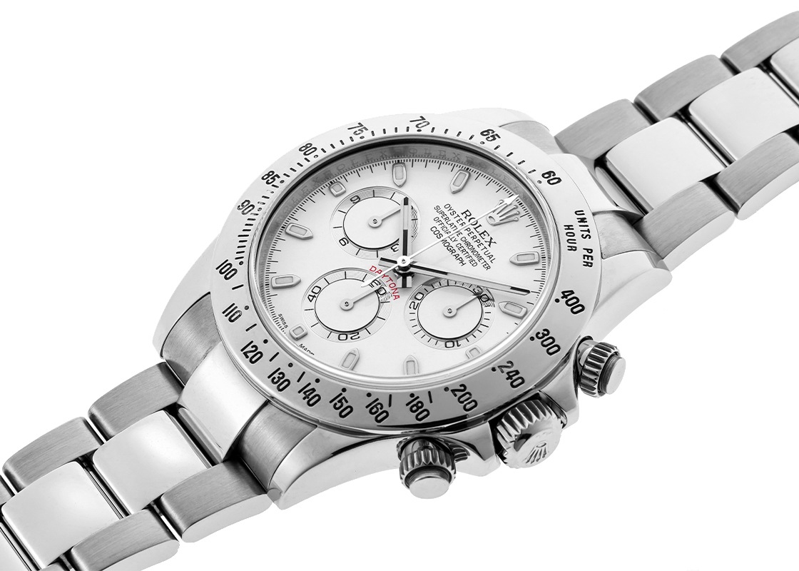 ロレックス - オイスター パーペチュアル コスモグラフ デイトナ | ROLEX | 116520 | SS 白文字盤 自動巻き ブレスレット | 中古