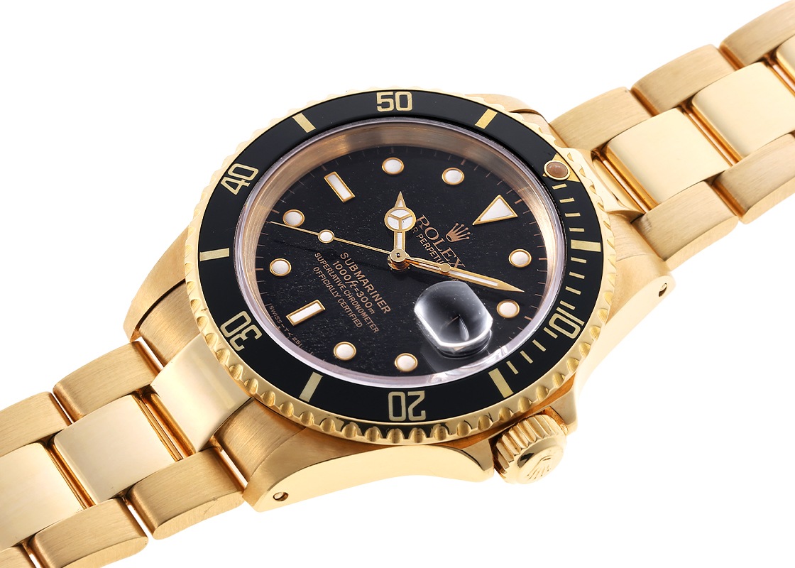 ロレックス - オイスターパーペチュアル サブマリーナー デイト | ROLEX | 16618 | YG 黒文字盤 自動巻き ブレスレット | 中古