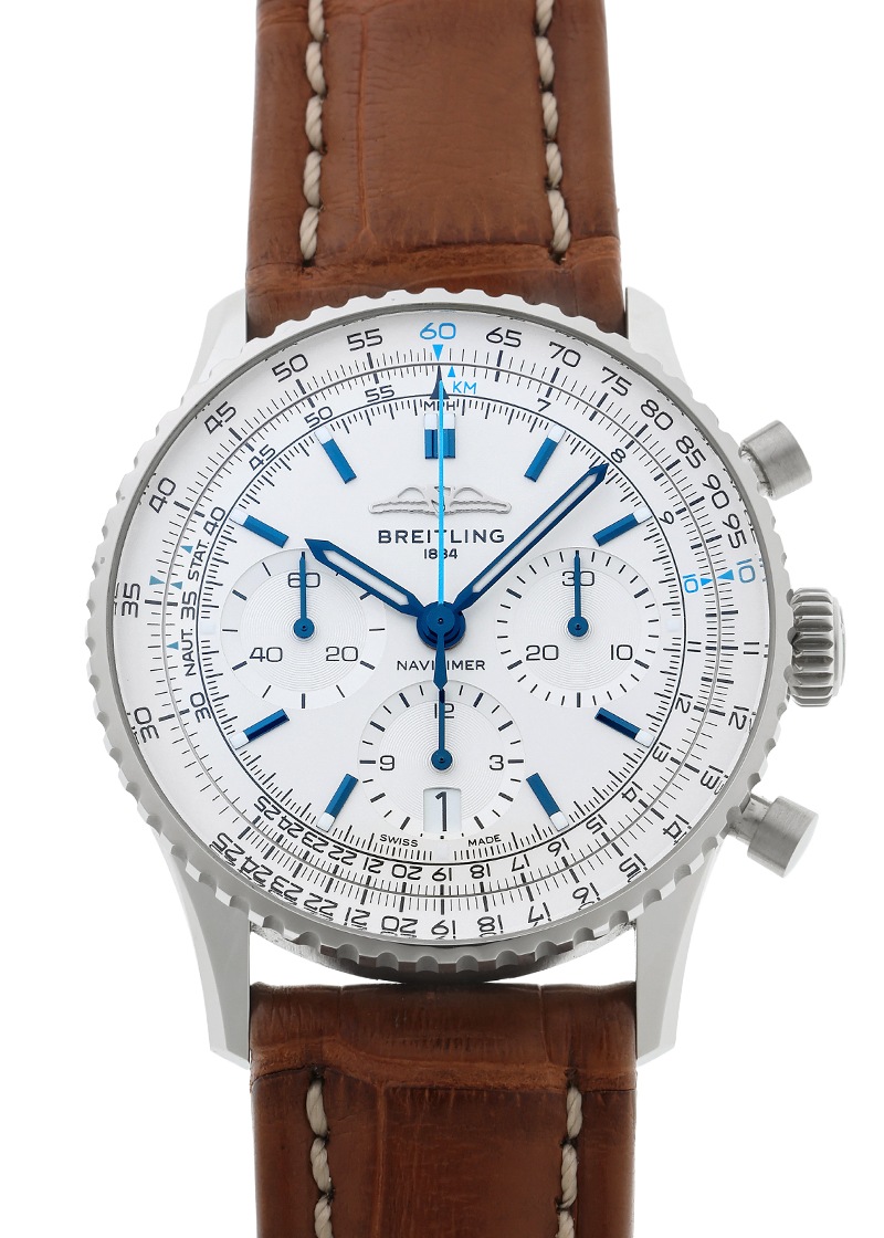 ブライトリング - ナビタイマー B01 クロノグラフ ブティック限定 | BREITLING | AB0139A71G1P1(AB0139) | SS シルバー文字盤 自動巻き レザー | 中古