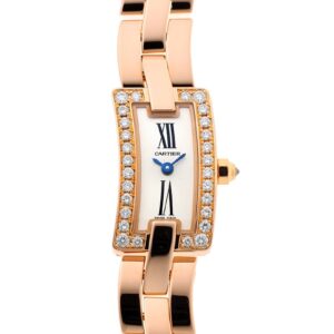 カルティエ - バレリーナ ベゼルダイヤ | CARTIER | WG40023J | RG シルバー文字盤 クォーツ ブレスレット | 中古