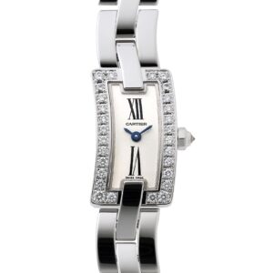 カルティエ - バレリーナ ベゼルダイヤ | CARTIER | WG40033J | WG シルバー文字盤 クォーツ ブレスレット | 中古