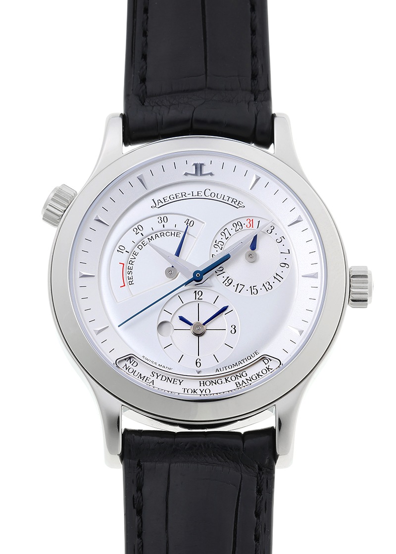 ジャガールクルト - マスタージオグラフィーク | JAEGER LECOULTRE | 142.8.92 | SS シルバー文字盤 自動巻き レザー | 中古