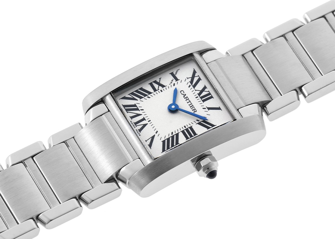 カルティエ - タンクフランセーズ SM | CARTIER | W51008Q3 | SS 白文字盤 クォーツ ブレスレット | 中古