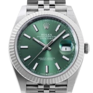 ロレックス - オイスター パーペチュアル デイトジャスト 41 | ROLEX | 126334 | WG&SS ミントグリーン文字盤 自動巻き ブレスレット | 未使用品