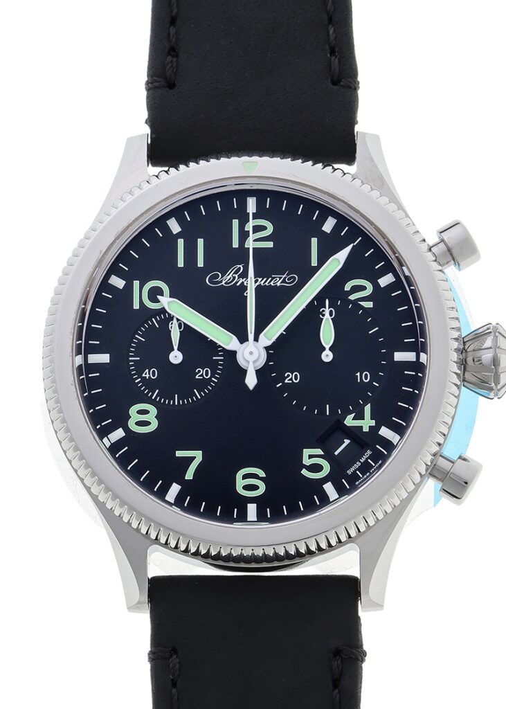 ブレゲ - タイプ20 クロノグラフ | BREGUET | 2057ST/92/3WU | SS 黒文字盤 自動巻き レザー | 未使用品