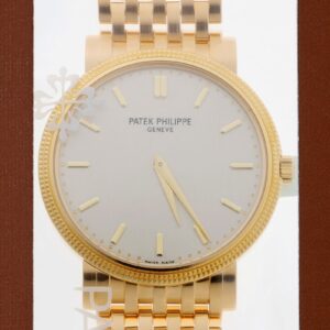 パテックフィリップ - カラトラバ | PATEK PHILIPPE | 5120/1J-001 | YG シルバー文字盤 自動巻き ブレスレット | 中古