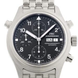 IWC - パイロットウォッチ ドッペルクロノグラフ | INTERNATIONAL WATCH COMPANY | IW371319 | SS 黒文字盤 自動巻き ブレスレット | 中古