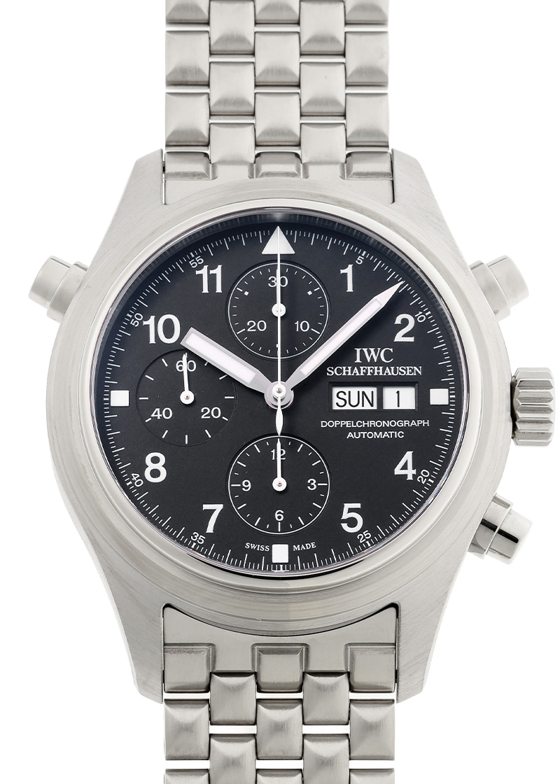 IWC - パイロットウォッチ ドッペルクロノグラフ | INTERNATIONAL WATCH COMPANY | IW371319 | SS 黒文字盤 自動巻き ブレスレット | 中古