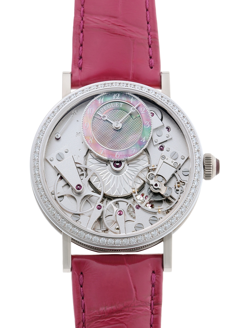 ブレゲ - トラディション ベゼルダイヤ | BREGUET | 7038BB/1T/9V6/D00D | WG ブラックシェル文字盤 自動巻き レザー | 中古