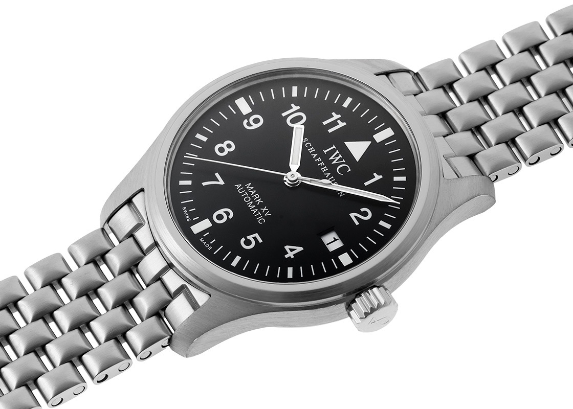 IWC - パイロットウォッチ マークXV(マーク15) 中期ブレスレット | INTERNATIONAL WATCH COMPANY | IW325307(3253-007) | SS 黒文字盤 自動巻き ブレスレット | 中古