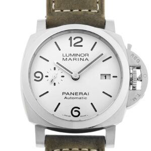 オフィチーネパネライ - ルミノール マリーナ | OFFICINE PANERAI | PAM01314 | SS 白文字盤 自動巻き レザー | 中古