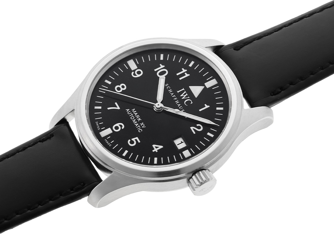 IWC - パイロットウォッチ マークXV(マーク15) | INTERNATIONAL WATCH COMPANY | IW325301 | SS 黒文字盤 自動巻き レザー | 中古